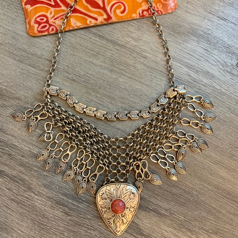 Boho statement necklace